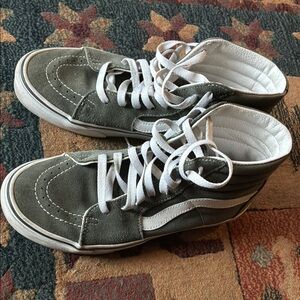 Vans Sage Green High-Top Sneakers